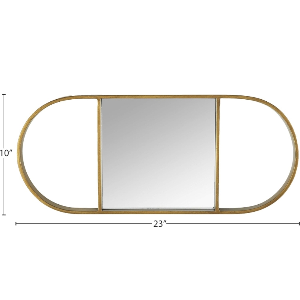 Mid Century modern oval Mirror
